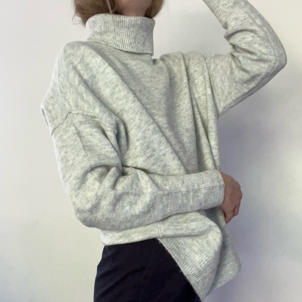 Vince Camuto Heather Grey Turtleneck